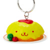 Sanrio Keychain Omelette Rice Shaped Pom Pom Purin (Oomori Design)