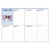 Sanrio 2023 B6 Size Diary Kuromi (Block Type)