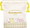 T's Factory Sanrio Drawstring Bag Set of 2 Sanrio Characters Flower