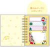 T's Factory Mini Ring Notebook with Sticky Notes Crayon Shin-chan