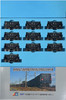 Microace A2077 Chichibu Railway WOKI 100 + WOKIFU 100 Ore Freight Train 10 Cars Set (N Scale)