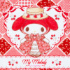 Sanrio Mini Towel with Lace My Melody (Red Melo)