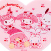 Sanrio Heart-shaped Hair Clip Sanrio Characters (Fun Hocance Design)