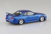 Aoshima The Snap Kit 1/32 R34 Skyline GT-R Custom Wheel (Bayside Blue) Plastic Model