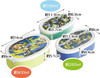 Skater Food Container Set of 3 Splatoon 3