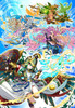Yanoman 62-14 Prism Art Jigsaw Puzzle Gods from Puzzle & Dragons (216 Pieces)