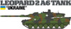 Tamiya 25207 1/35 Leopard2 A6 Tank 'Ukraine' Plastic Model