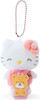 Sanrio Plush Mascot Holder with Badge - Hello Kitty (Smiling)