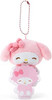 Sanrio Plush Mascot Holder with Badge - My Melody (Smiling)
