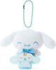 Sanrio Plush Mascot Holder with Badge - Cinnamoroll (Smiling)