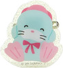 Sanrio Plush Mascot Holder with Badge - Tuxedo Sam (Smiling)
