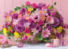 Beverly 600-011 Jigsaw Puzzle Flower Bouquet Happiness Blooms (600 Pieces)