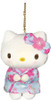 Nakajima Sanrio Mascot Holder Hello Kitty Kimono Light Blue