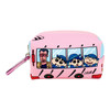T's Factory Mini Pouch with Carabiner Crayon Shin-chan School Bus