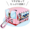 T's Factory Mini Pouch with Carabiner Crayon Shin-chan School Bus