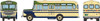 Tomytec Bus Collection Bonnet Buses (Tokai Jidosha/Shikoku Kotsu) 2 Bus Set (N scale)