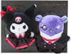 Sanrio Mascot Brooch Set Kuromi & Baku (Delusional Lady Kuromi)