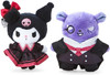 Sanrio Mascot Brooch Set Kuromi & Baku (Delusional Lady Kuromi)