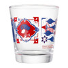 Pokemon Center Original Red & Blue Glass Cup - Paldea Tile