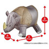 Takara Tomy Ania Kingdom Air Figure  Cyrus (Indian Rhinoceros)