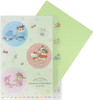 5-Index A4 Size Clear File Folder- Sanrio & Crayon Shinchan Pattern 2