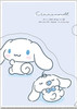 T's Factory Sanrio Clear File with Die-Cut Pocket Nuance - Cinnamoroll