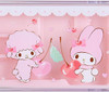 Sanrio Fork Spoon Chopsticks Tableware Set with Case - My Melody