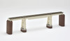 Tomix 3277 Trestle Bridge S280(F) (Ivory) w/Brick Pier and Trestle Pier (N scale)