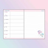 Sanrio B6 Diary 2024 Schedule Book - Little Twin Stars (Horizontal Line)