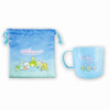 T's Factory Sumikko Gurashi Plastic Cup & Drawstring Bag Set A Walk in Starry Sky