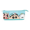 T's Factory Shin-chan Slim Boat-Shaped Pouch - Green & Pink - Buriburizaemon and Waniyama
