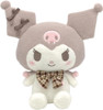 Nakajima Sanrio Plush Toy M Kuromi (Fluffy Mocha Check)