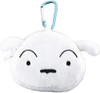 Unique730 Crayon Shin-chan Mini Pouch with Carabiner Shiro