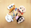 Unique730 Crayon Shin-chan Mini Pouch with Carabiner Shiro