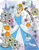 Yanoman Jigsaw Puzzle 42-24 Disney Cinderella Graceful Flower (300 Small Pieces)