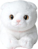 Sunlemon Plush Doll Knee Cat Super Fluffy Scottish Fold White