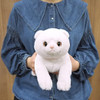 Sunlemon Plush Doll Knee Cat Super Fluffy Scottish Fold White