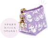 T's Factory Triangle Mini Pouch - Sanrio Kuromi (Gyugyu Pattern)