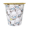 T's Factory Mini Trash Can/Desk Organizer - Sanrio Pochacco (Gyugyu Pattern)
