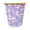 T's Factory Mini Trash Can/Desk Organizer - Sanrio Kuromi (Gyugyu Pattern)
