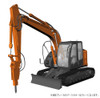Hasegawa 1/35 Hitachi Construction Machinery ZAXIS135US Hydraulic Breaker Specification Machine Plastic Model