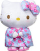 Nakajima Plush Doll Hello Kitty Sakura Kimono Light Blue
