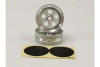 Kyosho SCH007SCB Front Wheel (Satin Chrome/2pcs/Tomahawk)