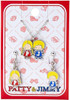 Sanrio Accessory Set Necklace & Clip-On Earrings - Patty & Jimmy  (Sanrio Forever)