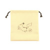 Pokemon Center Original Drawstring Pouch "Pikachu number025" yellow