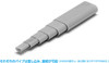 Wave Pla=Materials [Gray] Elongated Round Pipe - 5 x 10 mm 4pcs