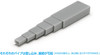 Wave Pla=Materials [Gray] Rectangular Pipe 3 x 6 mm 5pcs