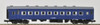 Tomix 9511 JNR Passenger Car Type SUHAFU 42 (Aluminum Sash/Blue) (N scale)