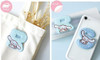 T's Factory Sanrio Mokomoko Initial Embroidery Sticker Cinnamoroll - R