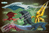 Ensky 300-3079 Jigsaw Puzzle GAMERA -Gallery of KAIJU- (300 Pieces)